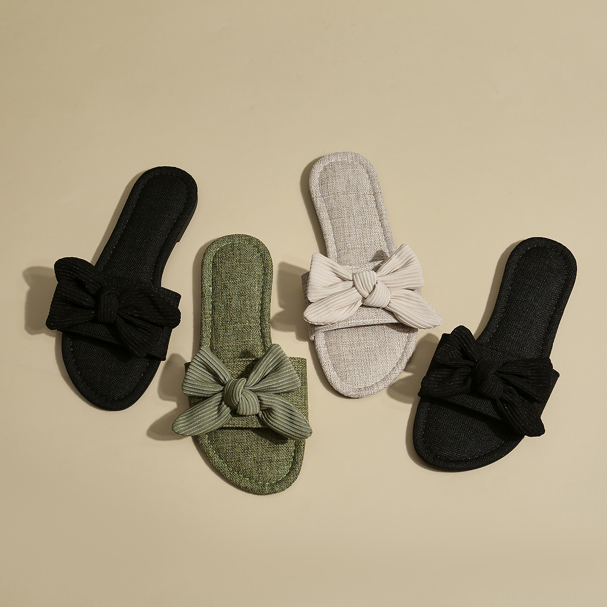 Soft Bottom Outdoor Women's Sandals With Bowknot - Image 2